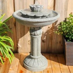 Nymph 25 1/2" High Weathered Stone Patio Bubbler Fountain 12 Nymph 25 1/2" High Weathered Stone Patio Bubbler Fountain -Kenroy Shop nymph 25 and one half inch high weathered stone patio bubbler fountain 78f08views3