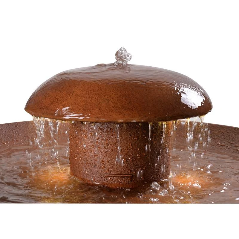 Oswego 31 1/2" High Rustic Modern Rain Fountain With Light 5 Oswego 31 1/2" High Rustic Modern Rain Fountain With Light - Image 3