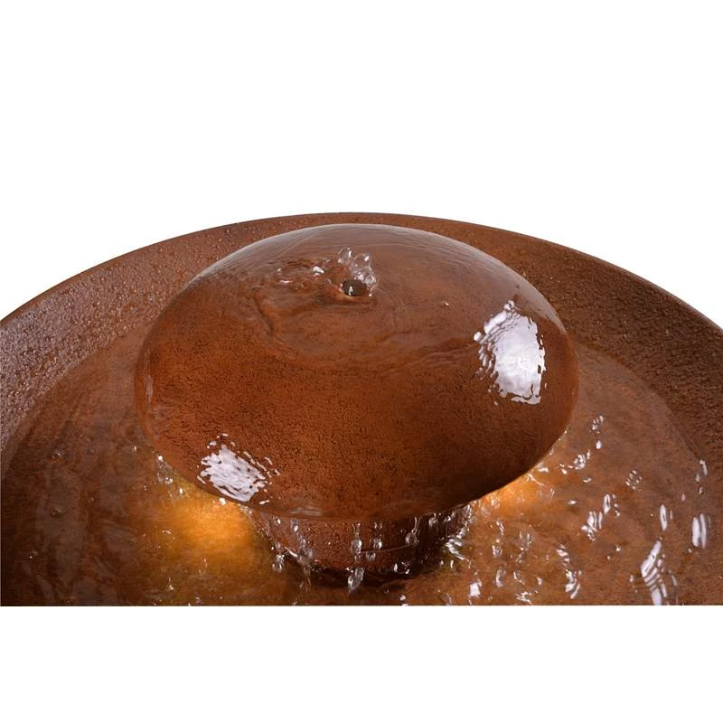 Oswego 31 1/2" High Rustic Modern Rain Fountain With Light 6 Oswego 31 1/2" High Rustic Modern Rain Fountain With Light - Image 4