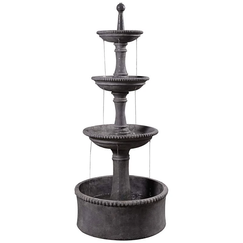 Palace 70" High Tiered Outdoor Courtyard Garden Fountain 4 Palace 70" High Tiered Outdoor Courtyard Garden Fountain - Image 2