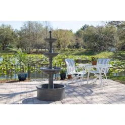 Palace 70" High Tiered Outdoor Courtyard Garden Fountain 12 Palace 70" High Tiered Outdoor Courtyard Garden Fountain -Kenroy Shop palace 70 inch high tiered outdoor courtyard garden fountain 66j03views3