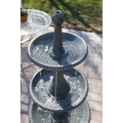 Palace 70" High Tiered Outdoor Courtyard Garden Fountain 13 Palace 70" High Tiered Outdoor Courtyard Garden Fountain -Kenroy Shop palace 70 inch high tiered outdoor courtyard garden fountain 66j03views4