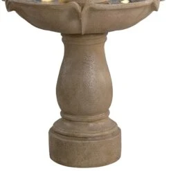 Plantation 62"H Sandstone 3-Tier Outdoor LED Floor Fountain 11 Plantation 62"H Sandstone 3-Tier Outdoor LED Floor Fountain -Kenroy Shop plantation 62 inchh sandstone 3 tier outdoor led floor fountain 857h0views2