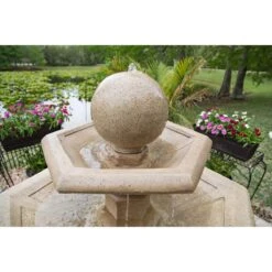 Riviera 56" Sandstone 3-Tier Bubbler Fountain With LED Light 12 Riviera 56" Sandstone 3-Tier Bubbler Fountain With LED Light -Kenroy Shop riviera 56 inch sandstone 3 tier bubbler fountain with led light 66k57views3