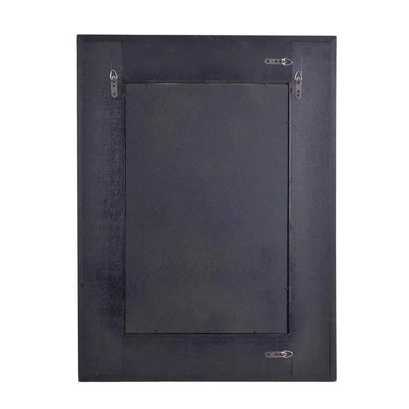 Searil Painted Wood And Rattan 30" X 40" Wall Mirror 6 Searil Painted Wood And Rattan 30" X 40" Wall Mirror - Image 4