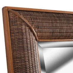 Searil Painted Wood And Rattan 30" X 40" Wall Mirror 14 Searil Painted Wood And Rattan 30" X 40" Wall Mirror -Kenroy Shop searil painted wood and rattan 30 inch x 40 inch wall mirror 83r24views4