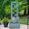 Stanton 51" High Dusty Blue Waterfall Water Chain Fountain -Kenroy Shop stanton 51 inch high dusty blue waterfall water chain fountain 78e47cropped