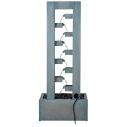 Stanton 51" High Dusty Blue Waterfall Water Chain Fountain 11 Stanton 51" High Dusty Blue Waterfall Water Chain Fountain -Kenroy Shop stanton 51 inch high dusty blue waterfall water chain fountain 78e47views2