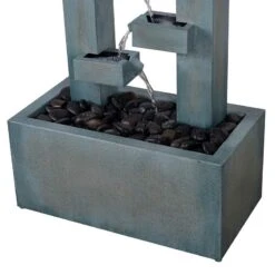 Stanton 51" High Dusty Blue Waterfall Water Chain Fountain 13 Stanton 51" High Dusty Blue Waterfall Water Chain Fountain -Kenroy Shop stanton 51 inch high dusty blue waterfall water chain fountain 78e47views4