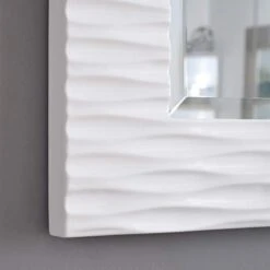 Tranquility White 30" X 39" Rectangular Wall Mirror -Kenroy Shop tranquility white 30 inch x 39 inch rectangular wall mirror t5037views2